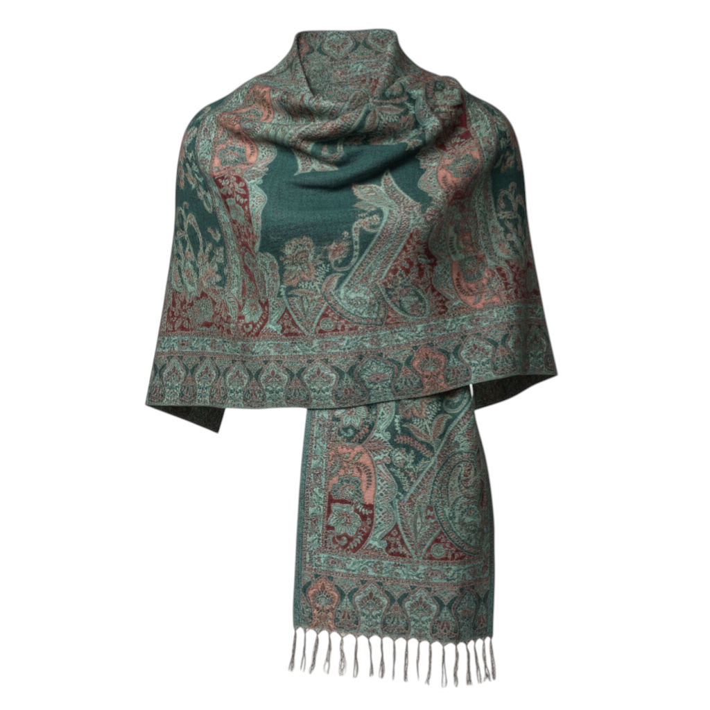 Sea Green Ethnic Shawls